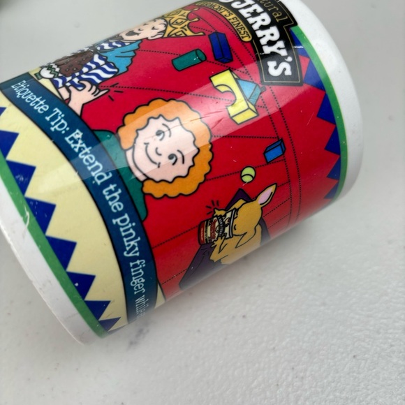 Vintage 1999 Ben & Jerry’s Ice Cream Mug Kids Dog Etiquette Pinky Finger Graphic - Picture 9 of 10